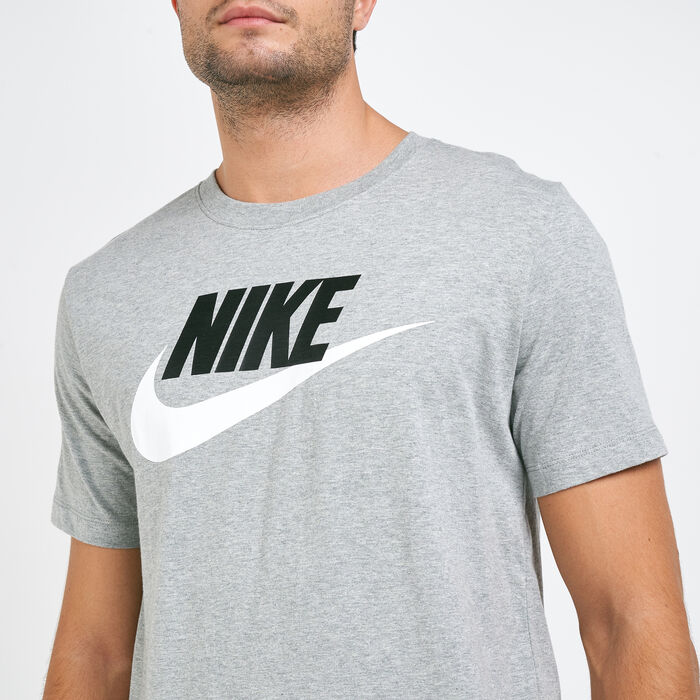 Nike Men's Sportswear Icon Futura T-Shirt Grey Nike Men's Sportswear Icon Futura T-Shirt Grey image number 3