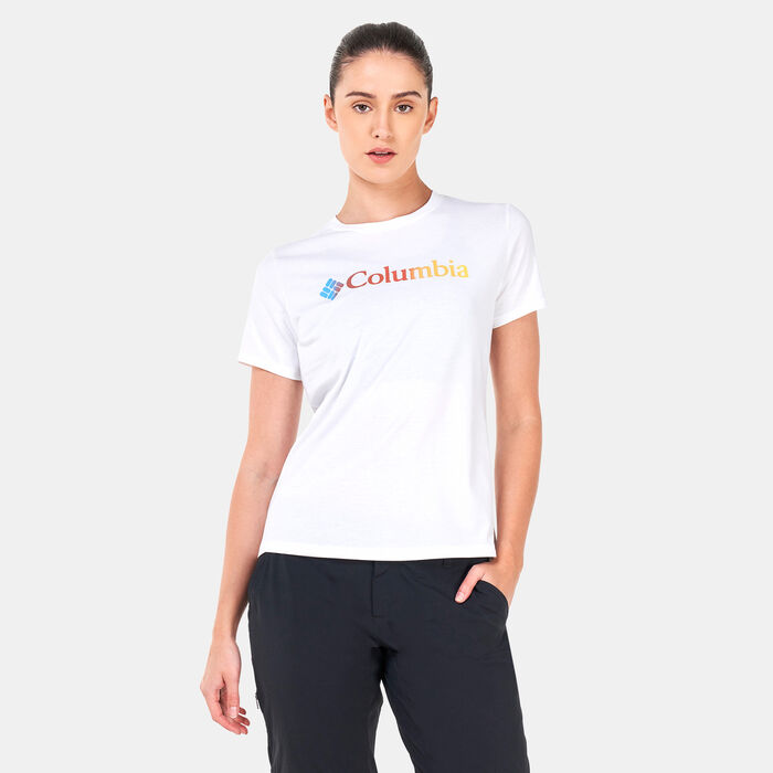 Columbia Women's Sun Trek Graphic T-Shirt White Columbia Women's Sun Trek Graphic T-Shirt White image number 0