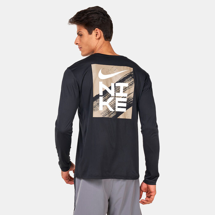 Nike Men's Dri-FIT Graphic Training T-Shirt Black Nike Men's Dri-FIT Graphic Training T-Shirt Black image number 1