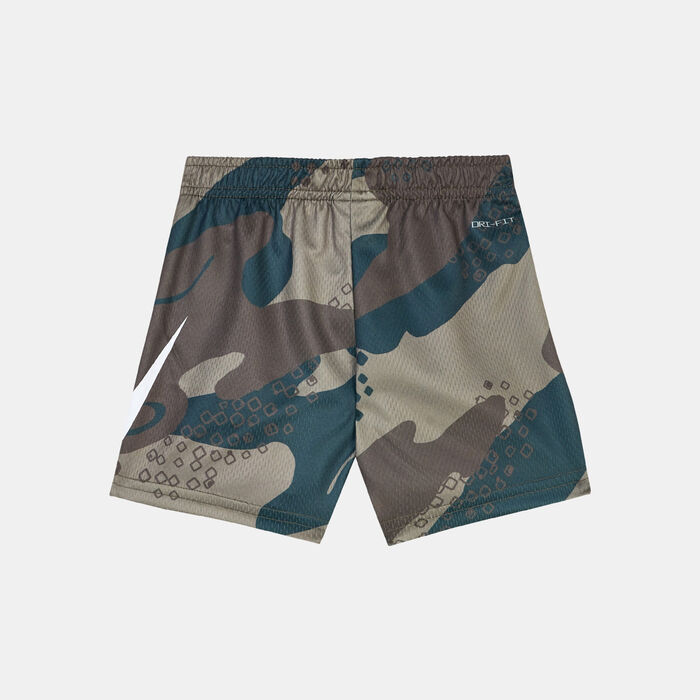 Nike Kids' Dri-FIT Club Camo Shorts Green Nike Kids' Dri-FIT Club Camo Shorts Green image number 1