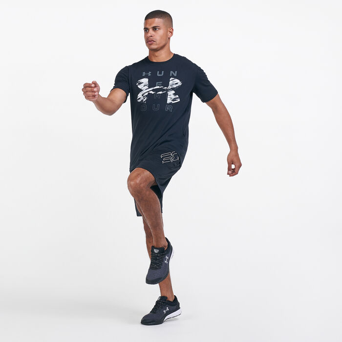 Under Armour Men's Rhythm T-Shirt Black Under Armour Men's Rhythm T-Shirt Black image number 2