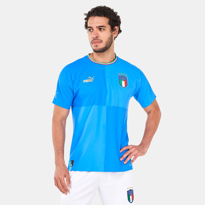 PUMA Men's Italy Home Official Jersey - 2022/23 Blue PUMA Men's Italy Home Official Jersey - 2022/23 Blue image number 0