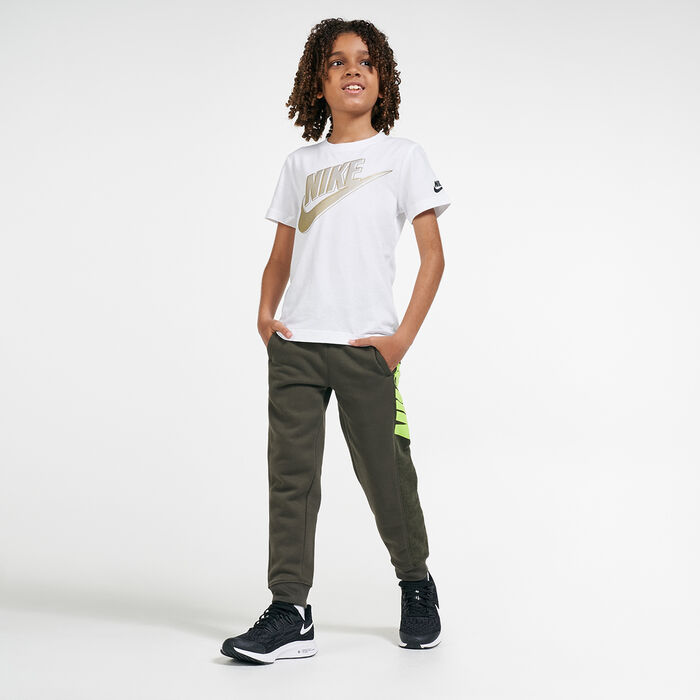 Nike Kids' Club HBR Futura Metallic T-Shirt (Younger Kids) White Nike Kids' Club HBR Futura Metallic T-Shirt (Younger Kids) White image number 2