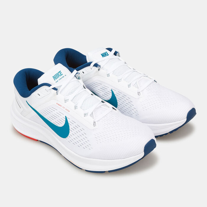 Nike Men's Air Zoom Structure 24 Running Shoe White Nike Men's Air Zoom Structure 24 Running Shoe White image number 1