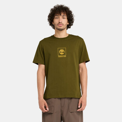 Timberland Men's Stack Camo T-Shirt Green Timberland Men's Stack Camo T-Shirt Green