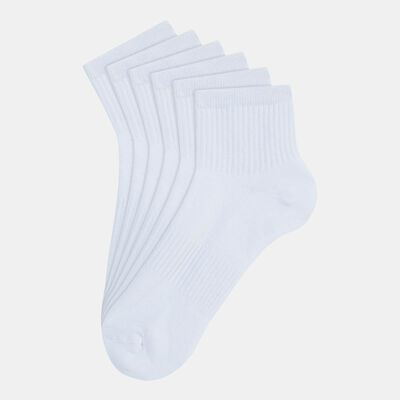 Sun and Sand Sports Men's Cotton Crew Socks White
