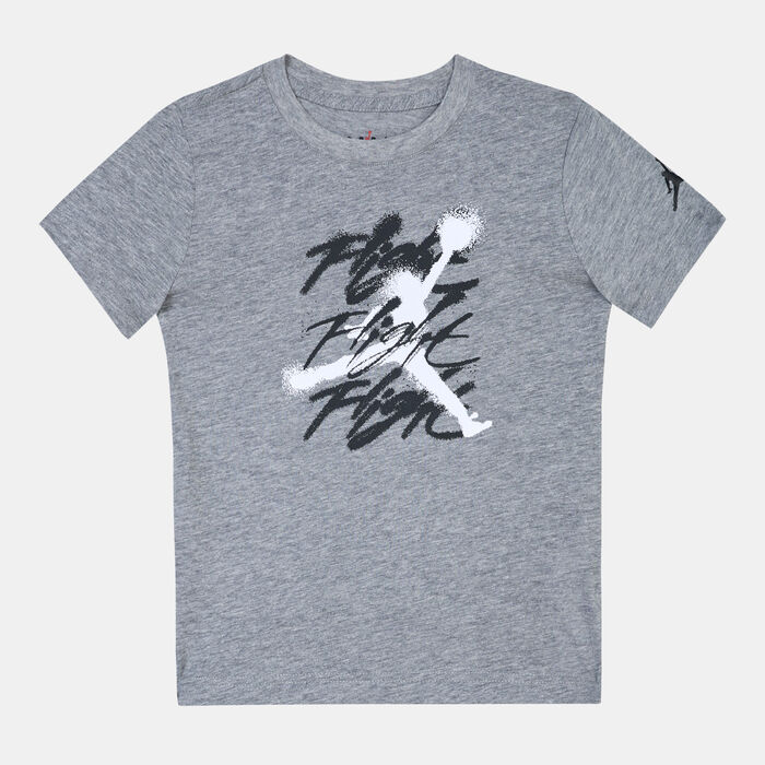 Jordan Kids' Flight Spray T-Shirt Grey Jordan Kids' Flight Spray T-Shirt Grey image number 0