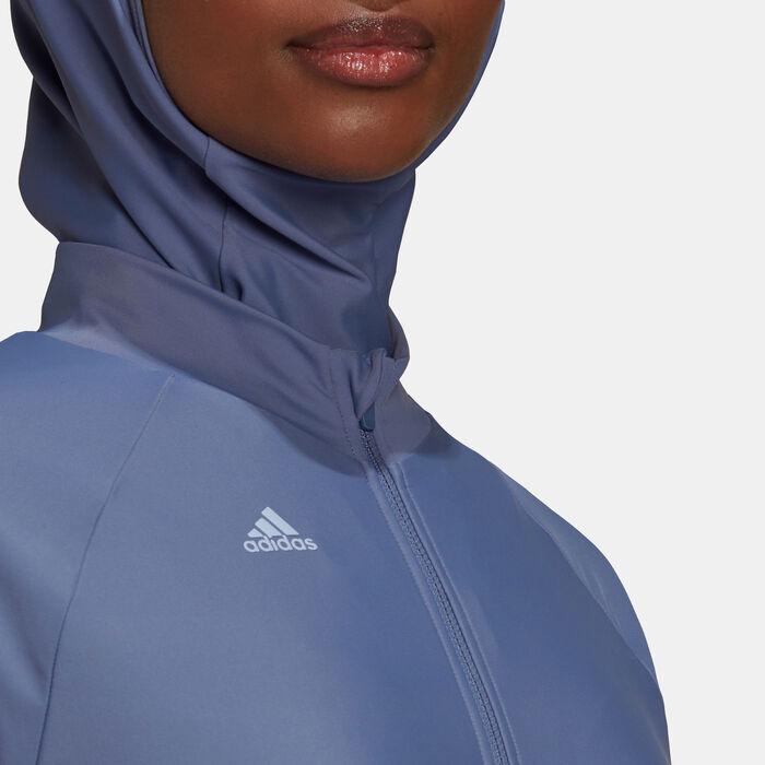 adidas Women's 3-Stripes Swimming Top Blue image number 7