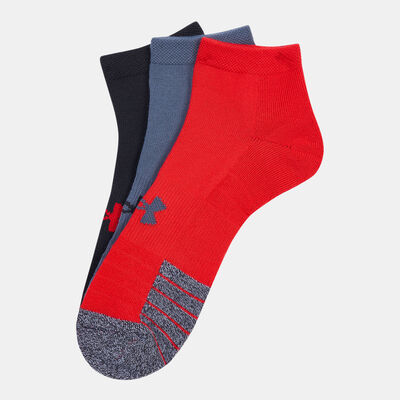 Under Armour HeatGear® Low Cut Socks (3 Pairs) Red