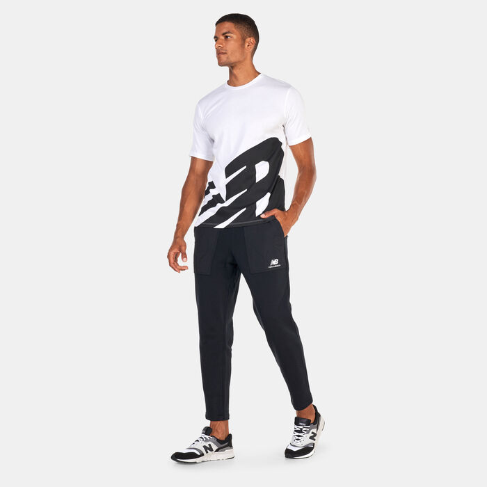 New Balance Men's Athletics Quilted Fleece Pants Black image number 2