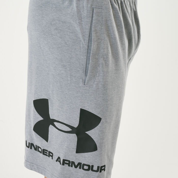 Under Armour Men's Sportstyle Cotton Graphic Shorts Mettalic Under Armour Men's Sportstyle Cotton Graphic Shorts Mettalic image number 3