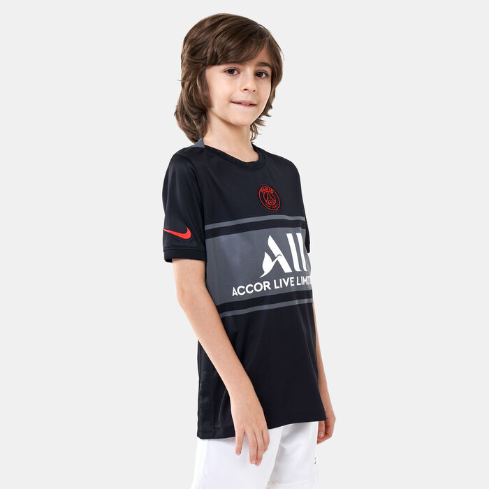 Nike Kids' Paris-Saint Germain Stadium Third Jersey - 2021/22 Black image number 0