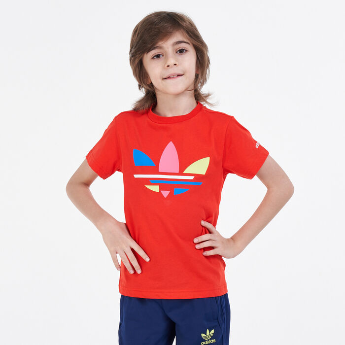 adidas Originals Kids' Adicolor T-Shirt Red adidas Originals Kids' Adicolor T-Shirt Red image number 0