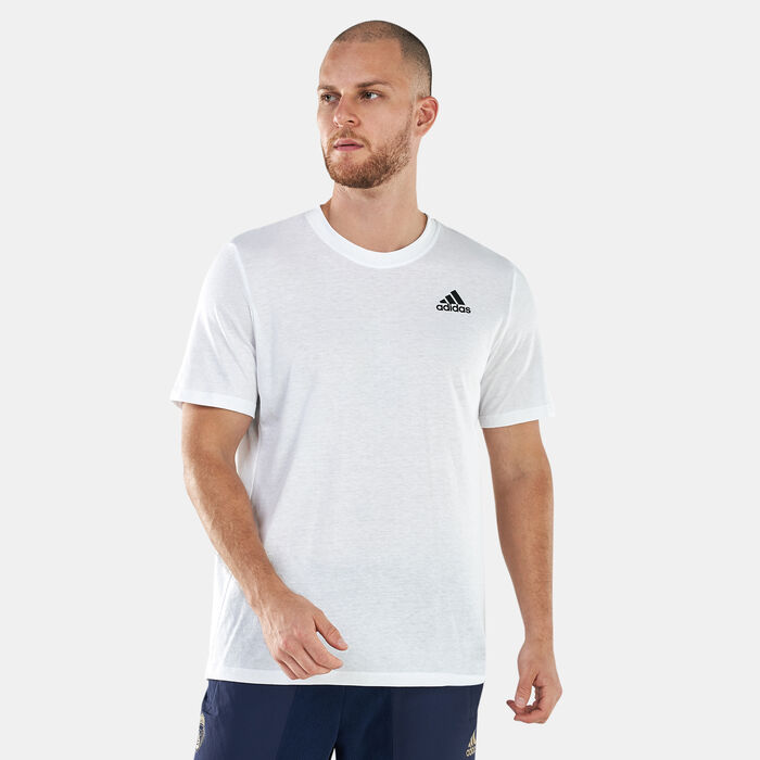 adidas Men's Aeroready Designed 2 Move Sport T-Shirt White adidas Men's Aeroready Designed 2 Move Sport T-Shirt White image number 0