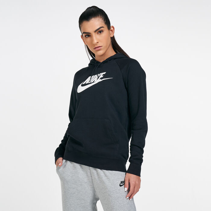 Nike Women's Sportswear Essential Pullover Hoodie Black Nike Women's Sportswear Essential Pullover Hoodie Black image number 0