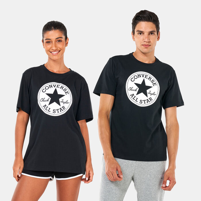 Converse Center Front Chuck Patch T-Shirt Black Converse Center Front Chuck Patch T-Shirt Black image number 0
