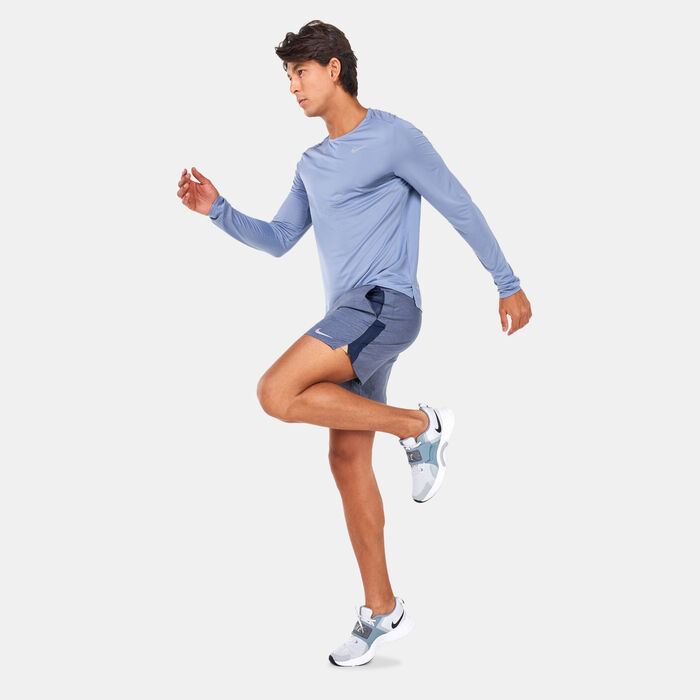 Nike Men's Dri-Fit Run Division Rise 365 T-Shirt Blue Nike Men's Dri-Fit Run Division Rise 365 T-Shirt Blue image number 2