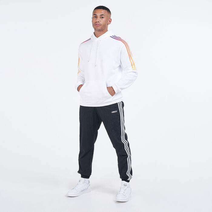 adidas Originals Men's SPRT 3-Stripes Hoodie White adidas Originals Men's SPRT 3-Stripes Hoodie White image number 2