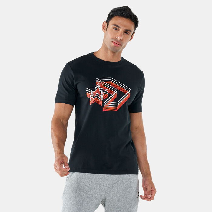 Converse Men's Star Chevron Dribble T-Shirt Black Converse Men's Star Chevron Dribble T-Shirt Black image number 0