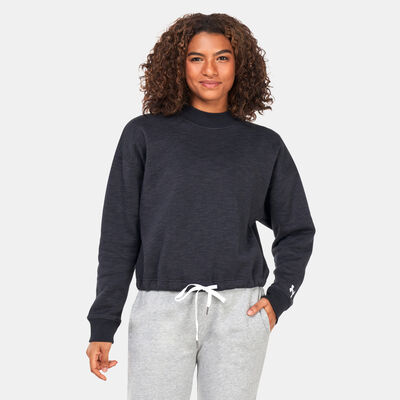 Under Armour Women's Essential Script Crewneck Sweatshirt Black Under Armour Women's Essential Script Crewneck Sweatshirt Black