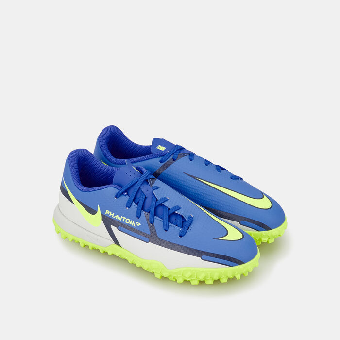 Nike Kids' Phantom GT2 Academy Turf Ground Football Shoe Purple Nike Kids' Phantom GT2 Academy Turf Ground Football Shoe Purple image number 1