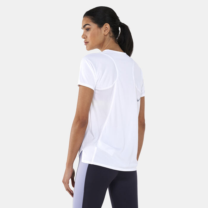 Nike Women's Dri-FIT Race T-Shirt White Nike Women's Dri-FIT Race T-Shirt White image number 1