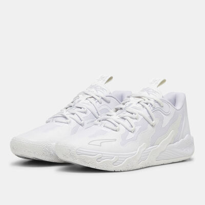 PUMA Men's MB.03 Lo Basketball Shoes White PUMA Men's MB.03 Lo Basketball Shoes White