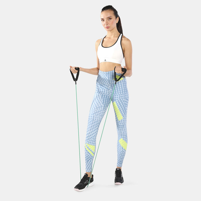 Reebok Women's Lux Bold High-Rise Leggings Grey Reebok Women's Lux Bold High-Rise Leggings Grey image number 2