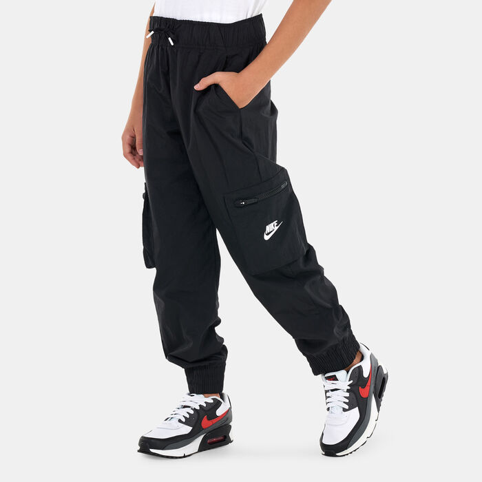 Nike Kids' Sportswear Woven Cargo Pants (Older Kids) Black Nike Kids' Sportswear Woven Cargo Pants (Older Kids) Black image number 0