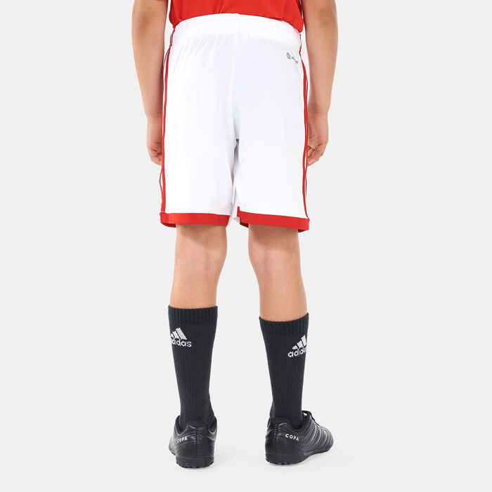 adidas Kids' Arsenal F.C. Home Football Shorts - 2022/23 White adidas Kids' Arsenal F.C. Home Football Shorts - 2022/23 White image number 1