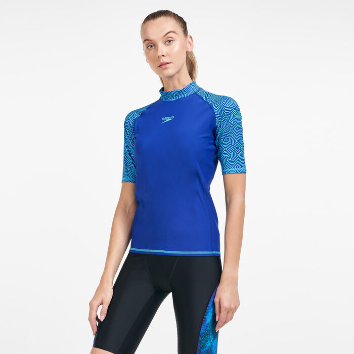 Speedo Men's Pulse Rashguard Blue image number 0