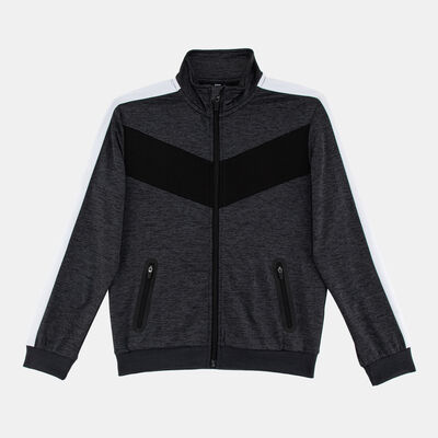 Sun and Sand Sports Kids' Colourblock Bomber Jacket Grey