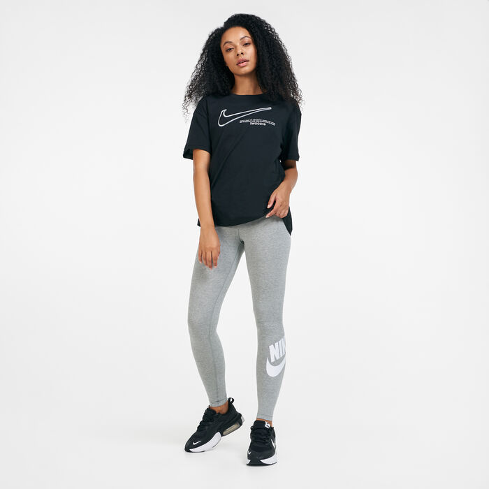 Nike Women's Sportswear Swoosh T-Shirt Black Nike Women's Sportswear Swoosh T-Shirt Black image number 2