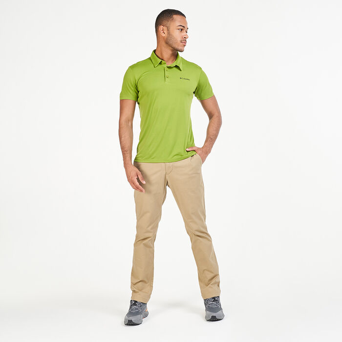 Columbia Men's Triple Canyon™ Tech Polo T-Shirt Green Columbia Men's Triple Canyon™ Tech Polo T-Shirt Green image number 2