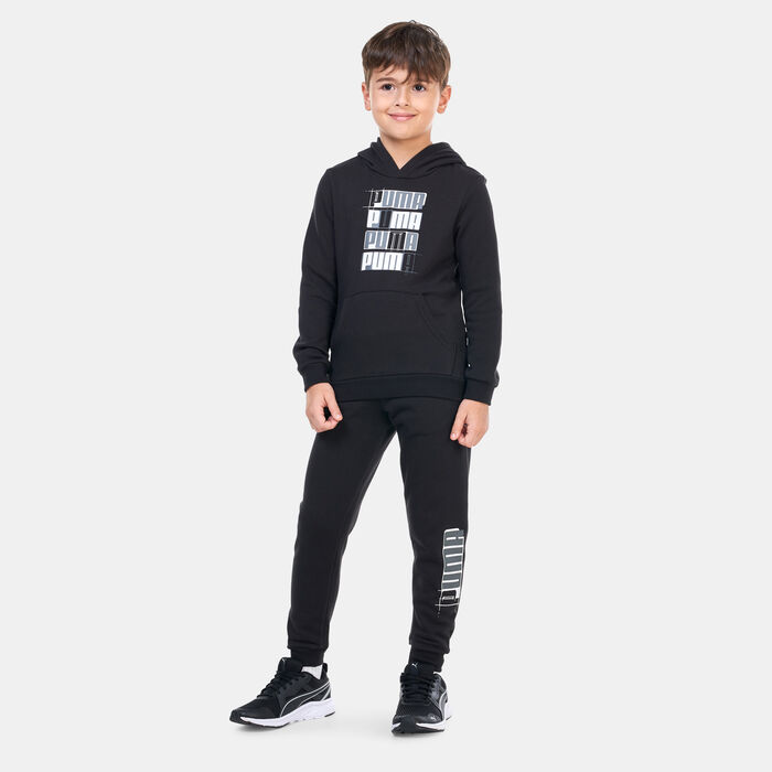 PUMA Kids' Essentials+ Logo Lab Sweatpants Black PUMA Kids' Essentials+ Logo Lab Sweatpants Black image number 2