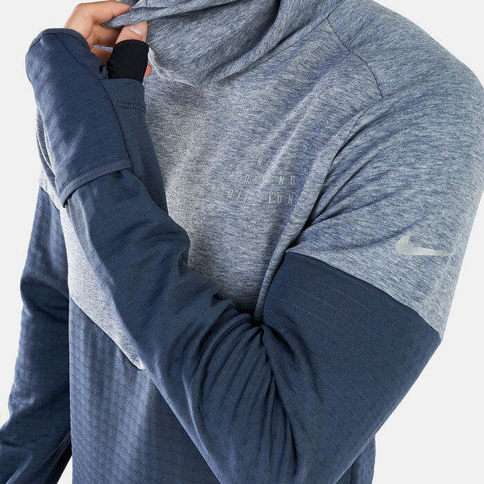 Nike Men's Therma-FIT Run Division Sphere Element Sweatshirt Blue image number 3