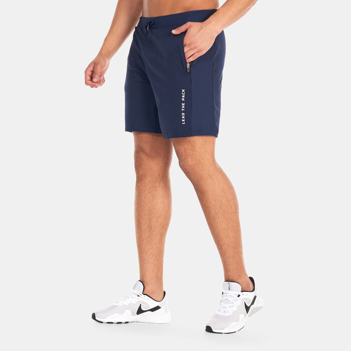 SQUATWOLF Men's Statement Ribbed Flex Shorts Blue SQUATWOLF Men's Statement Ribbed Flex Shorts Blue image number 0