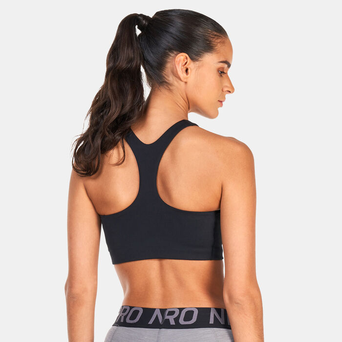 Nike Women's Dri-FIT Medium-Support Lightly Lined Sports Bra Black Nike Women's Dri-FIT Medium-Support Lightly Lined Sports Bra Black image number 1