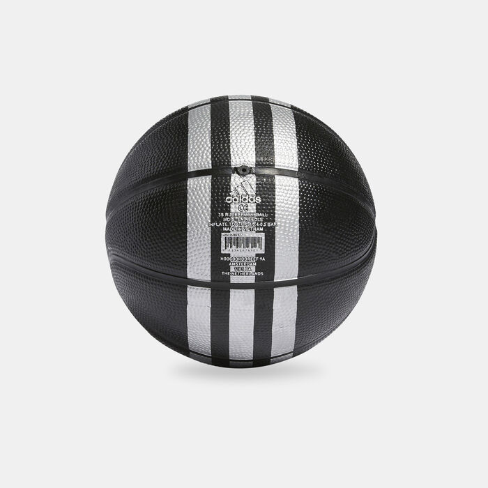 adidas Kids' 3-Stripes Mini Basketball Black image number 1