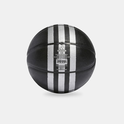 adidas Kids' 3-Stripes Mini Basketball Black adidas Kids' 3-Stripes Mini Basketball Black