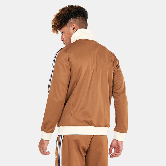 adidas Originals Men's Adicolor Heritage Now Striped Track Top Brown image number 1