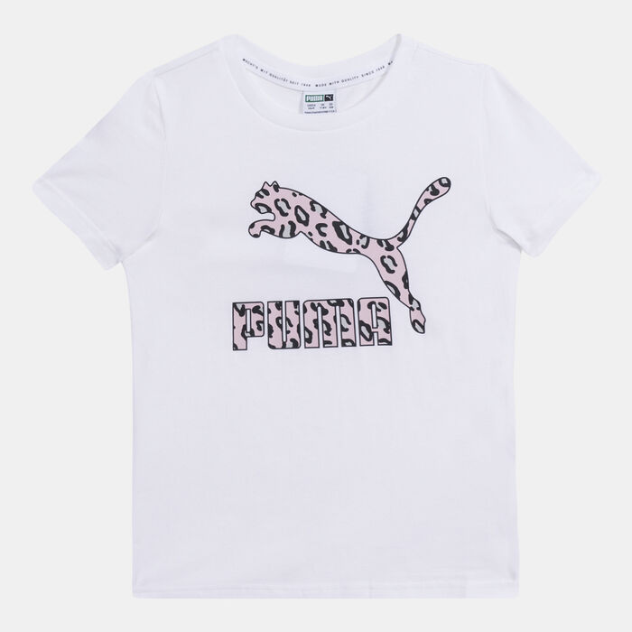 PUMA Kids' Classics Summer Roar Logo T-Shirt White PUMA Kids' Classics Summer Roar Logo T-Shirt White image number 0