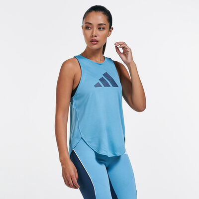 adidas Women's Badge Of Sport Tank Top Blue