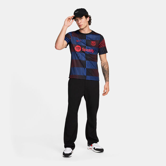 Nike Men's FC Barcelona Academy Pro Away Pre-Match Football Top Black Nike Men's FC Barcelona Academy Pro Away Pre-Match Football Top Black image number 2