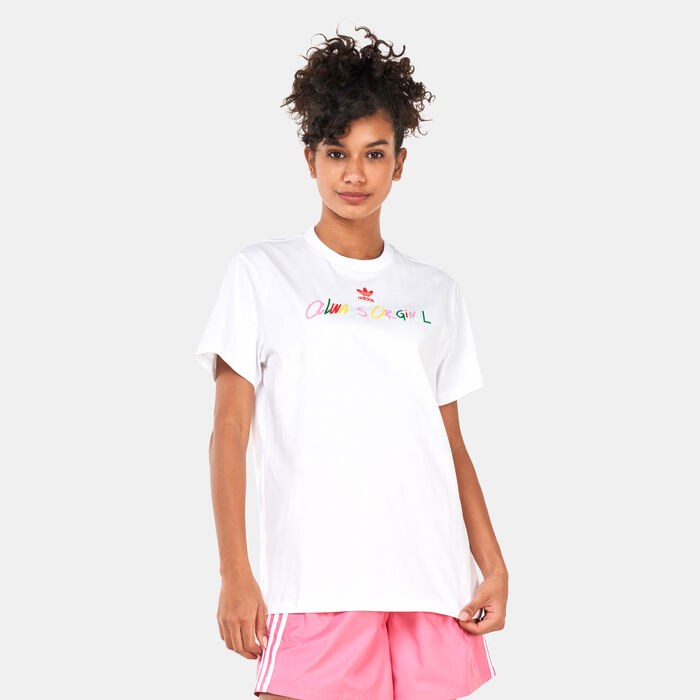 adidas Originals Women's Always Original Graphic T-Shirt White adidas Originals Women's Always Original Graphic T-Shirt White image number 0