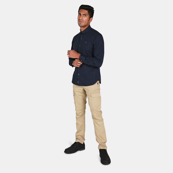 Timberland Men's Eastham River Poplin Solid Shirt Blue Timberland Men's Eastham River Poplin Solid Shirt Blue image number 2