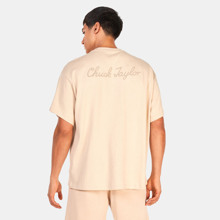 Converse Go-To Sneaker Patch T-Shirt Beige image number 1