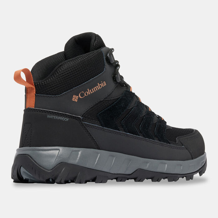 Columbia Men's Strata Trail Mid Waterproof Boots Black Columbia Men's Strata Trail Mid Waterproof Boots Black image number 2