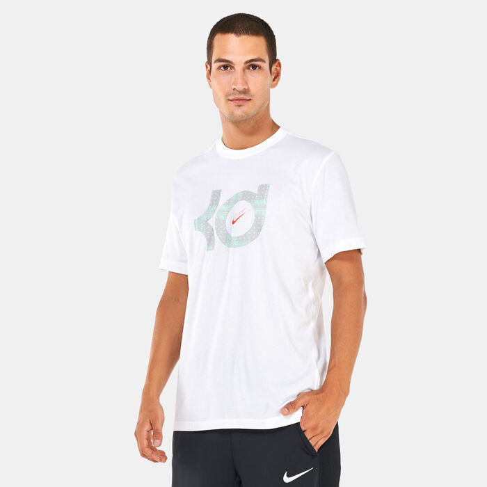 Nike Men's KD Dri-FIT Logo T-Shirt White Nike Men's KD Dri-FIT Logo T-Shirt White image number 0