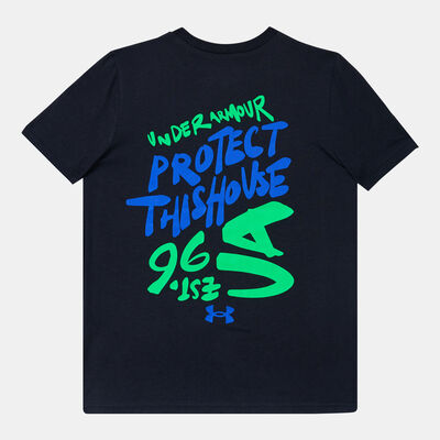 Under Armour Kids' Scribble Branded Training T-Shirt (Older Kids) Black